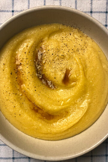 Creamy Miso Polenta