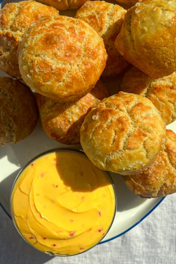 Focaccia Muffins with Calabrian Chili Butter
