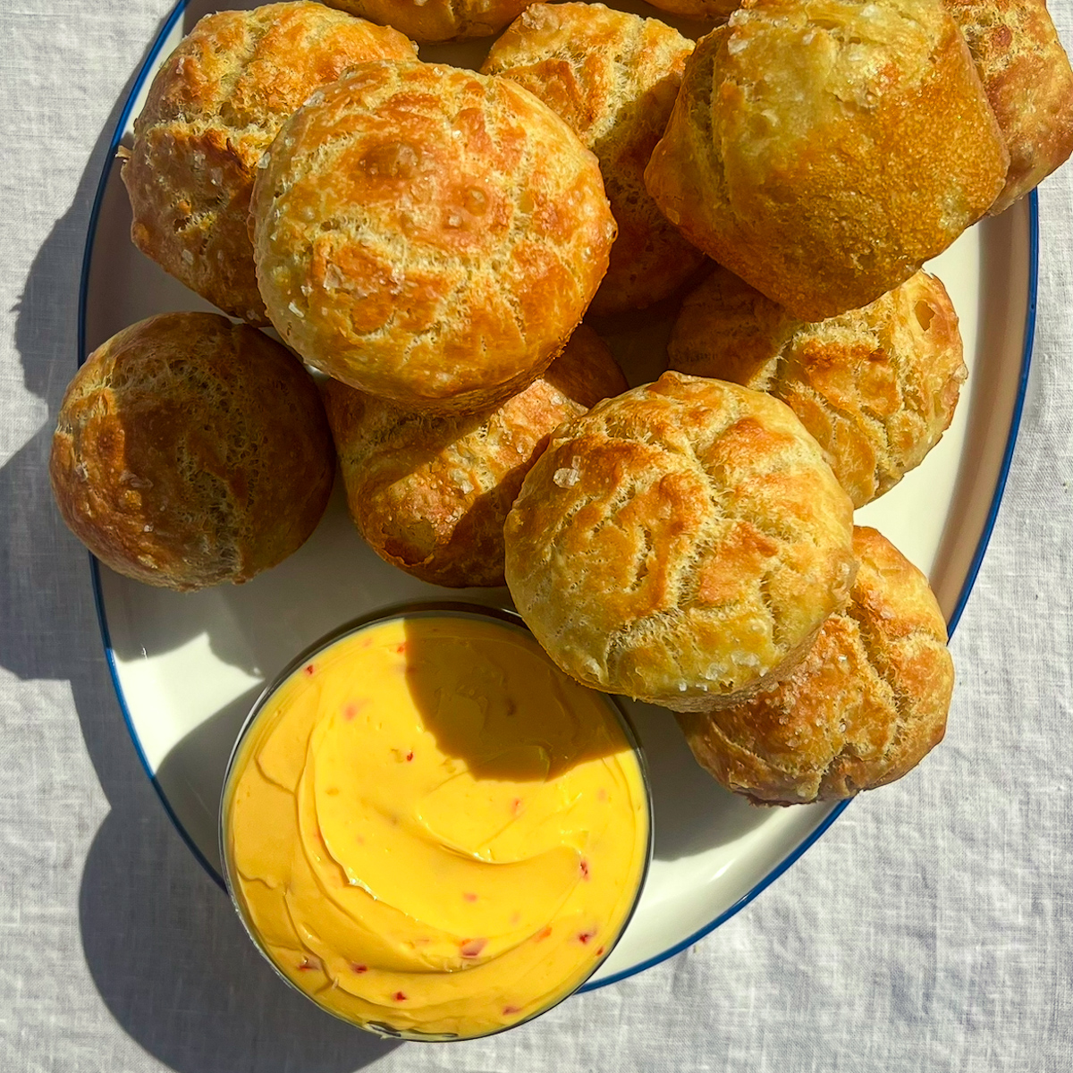 Focaccia Muffins with Calabrian Chili Butter