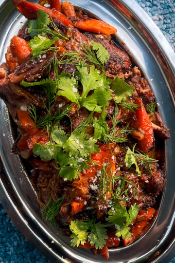 Spiced Lamb Shoulder with Dates & Preserved Lemon